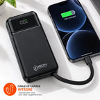 باور بانك IRON 10000 مللي أمبير – Power Bank IR-010 | شحن سريع 22.5W مع كابل مدمج وشاشة رقمية