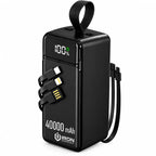 باور بانك IRON – Power Bank | 30000 · 40000 · 50000 مللي أمبير | شحن 22.5W وكابل مدمج + باك مع مشترك كهربائي أو كشاف