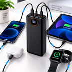 باور بانك IRON 30000 مللي أمبير – Power Bank | شحن سريع 22.5W مع كابل مدمج وشاشة رقمية
