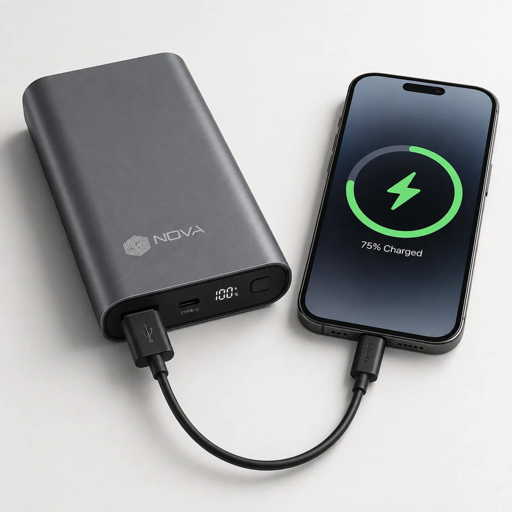 باور بانك 10000 مللي أمبير – Power Bank NOVA NO-112 | شحن سريع 22.5W