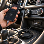 كابل AUX 2 في 1 IRON IR-AUX205 – Câble Audio Type-C + Lightning إلى Jack 3.5mm | طول 1.2 متر