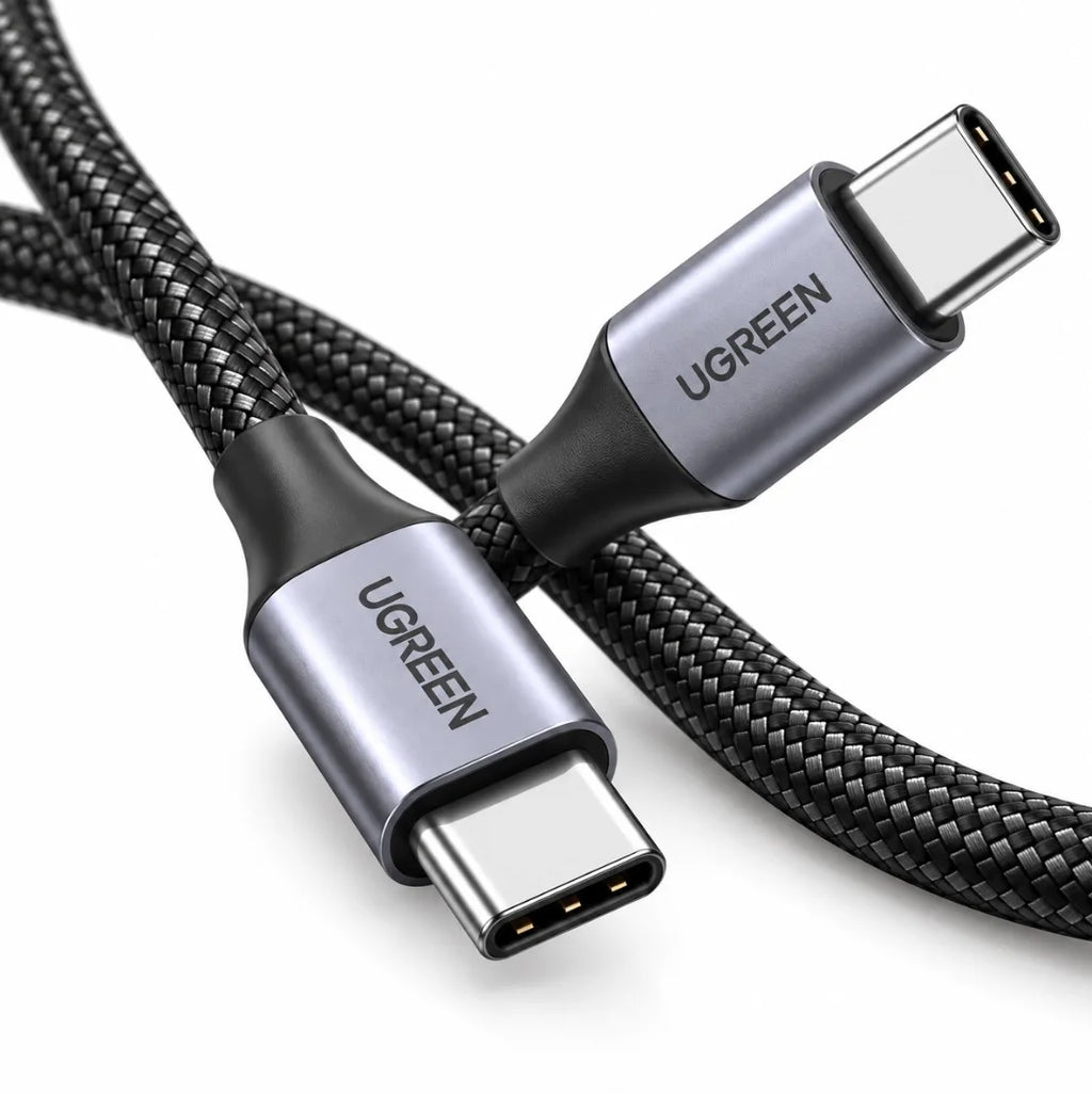 كابل UGREEN USB-C إلى USB-C – 1 متر | Câble PD 60W شحن سريع 3A