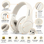 سماعة رأس لاسلكية Deepbass R21 – Casque Sans Fil Hi-Res | راديو FM ومشغّل MP3 – حتى 8 ساعات – أسود أو أبيض