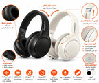 سماعة رأس لاسلكية Deepbass R21 – Casque Sans Fil Hi-Res | راديو FM ومشغّل MP3 – حتى 8 ساعات – أسود أو أبيض