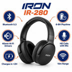 سماعة رأس لاسلكية IRON IR-280 – Casque Bluetooth 5.3 | صوت Hi-Fi ومكالمات HD