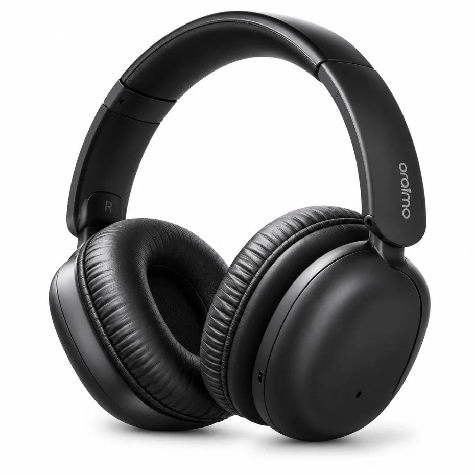 سماعة رأس لاسلكية oraimo BoomPop Lite – Casque Bluetooth | حتى 65 ساعة وصوت 360