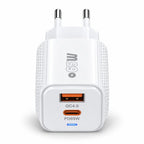 شاحن سريع – Chargeur | PD وQC4.0 مع كابل Type-C إلى Type-C ومؤشر LED