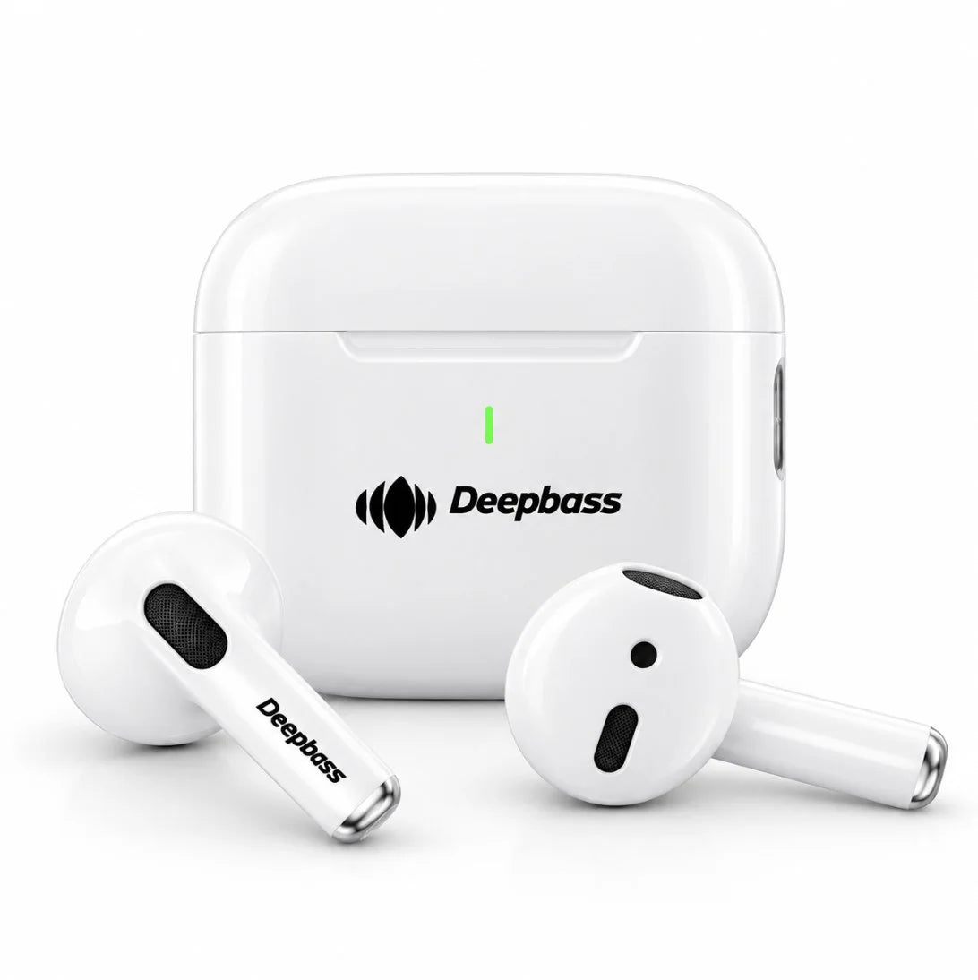 سماعات Deepbass TWS-X5 – Écouteurs sans fil | Bluetooth 5.3 وباص قوي مع غطاء حماية