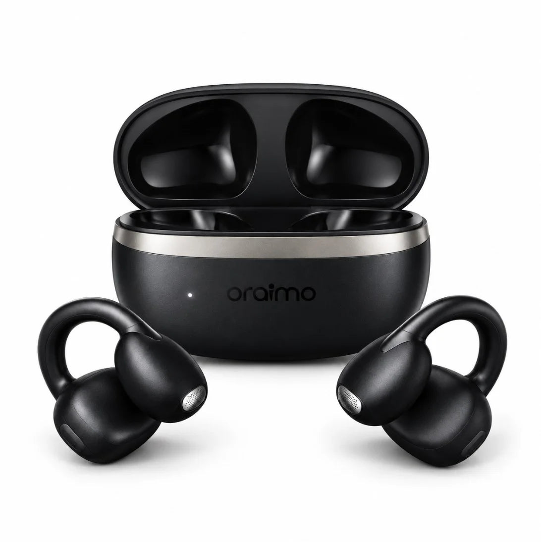 باقات Oraimo – Pack Cadeau | اختر باقتك: باك الموسيقى، الرجل الأنيق، الرجل العصري أو التقنية الكاملة بـ6 منتجات + هدية
