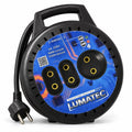 مشترك كهربائي بكرة LUMATEC 5 متر – Enrouleur Électrique 5M | 3 مقابس 6A
