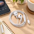 سماعات سلكية IRON ER-04 – Écouteurs Lightning | ميكروفون وأزرار تحكم لـ iPhone