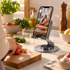حامل هاتف وتابلت IRON H-08 – Support Téléphone | دوران 360° وقابل للطي