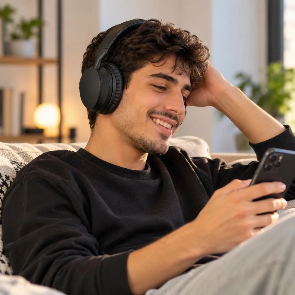 سماعة رأس لاسلكية IRON IR-210 – Casque Bluetooth 4 في 1 | بطاقة TF وراديو FM و AUX