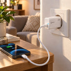 شاحن IRON IR-C200 – Chargeur GaN 45W PD | شحن فائق مع كابل Type-C ومؤشر LED