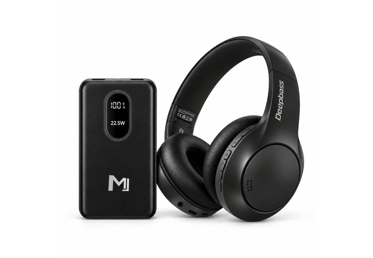 باور بانك MJ P-01 – 10000 مللي أمبير | Power Bank شحن سريع 22.5W مع 3 كابلات وشاشة رقمية