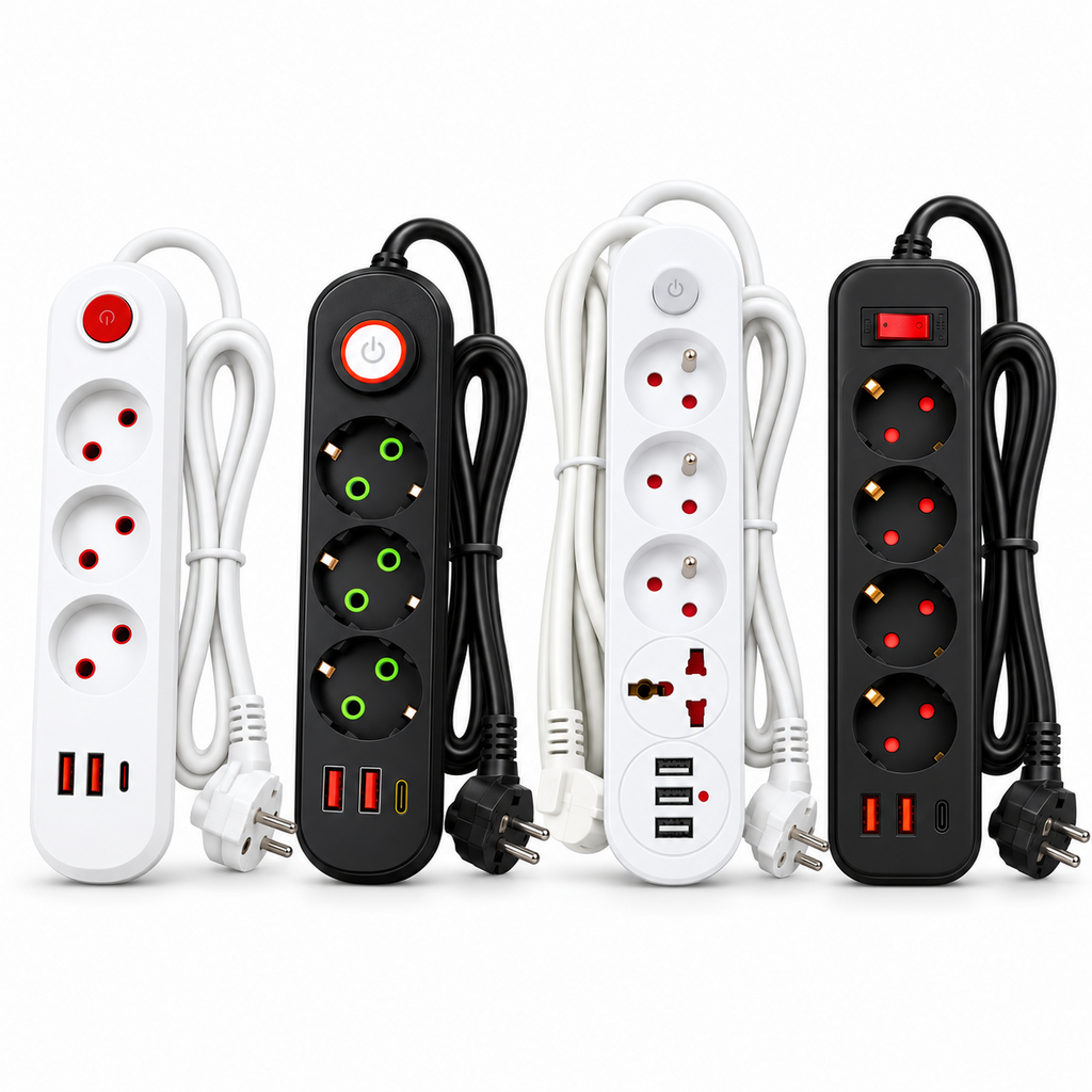 4 مشتركات كهربائية مع USB – EAGLE, EUROGNAL, LYON, Power Socket