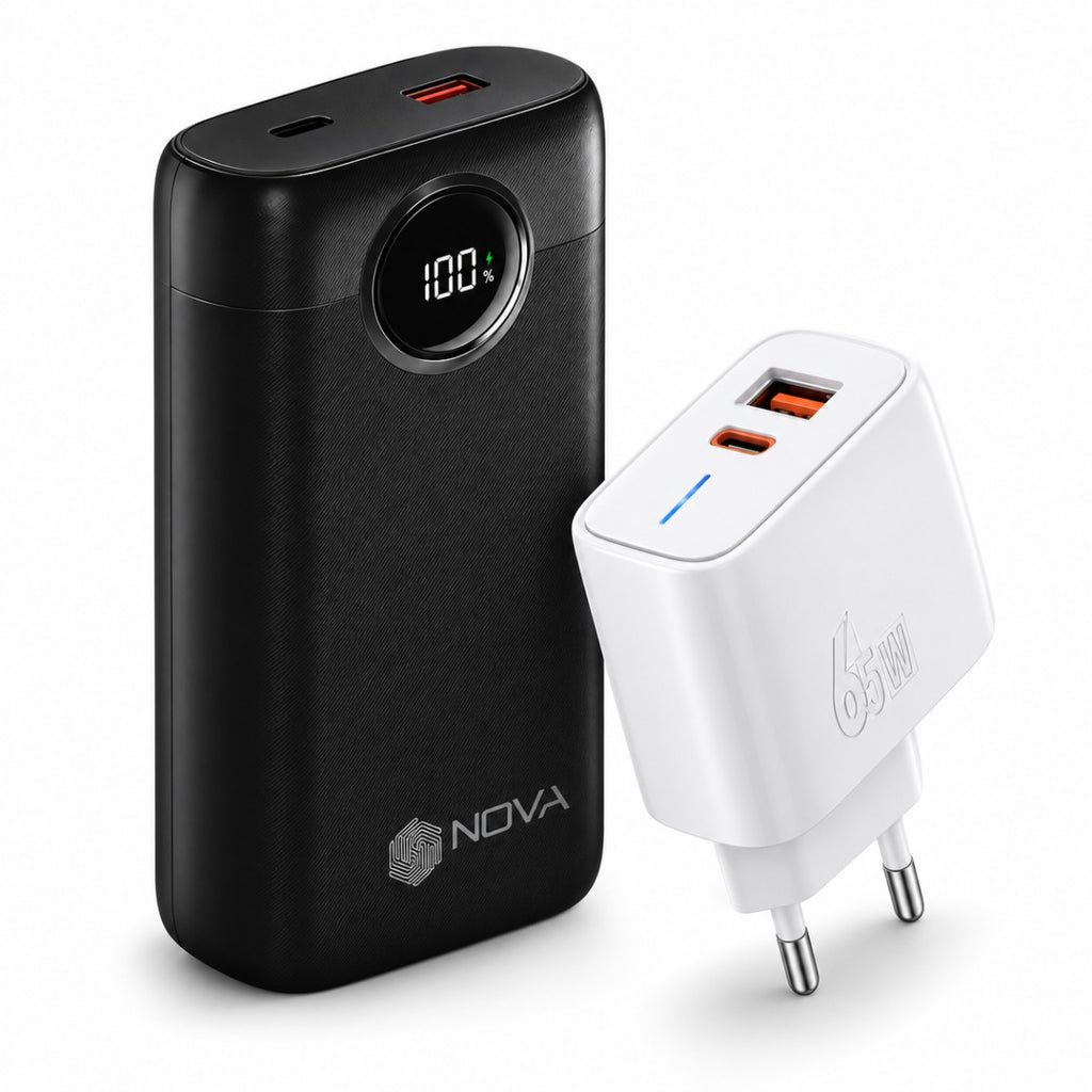 باور بانك NOVA PR-21 – Power Bank 20000mAh شحن سريع 22.5W