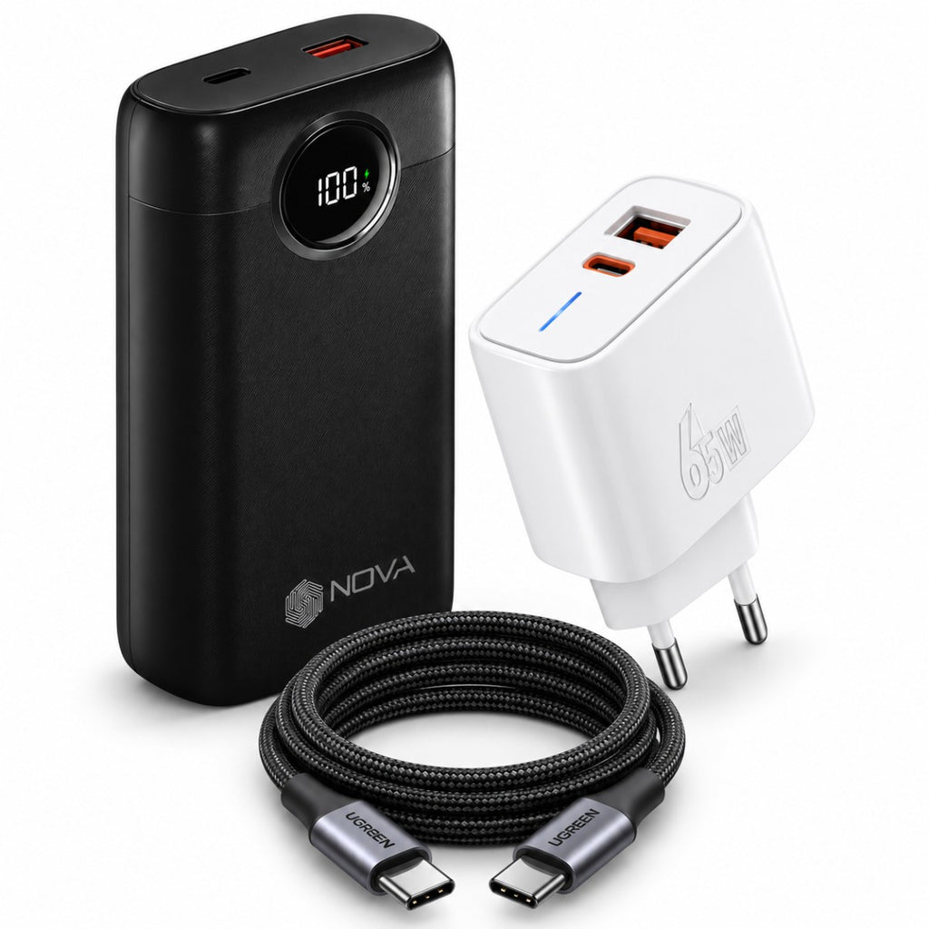 باور بانك NOVA PR-21 – Power Bank 20000mAh شحن سريع 22.5W