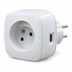 محوّل مأخذ Simon مع USB – Adaptateur prise 2P+T + 2 USB-A + 1 USB-C | 3.2A 15.8W