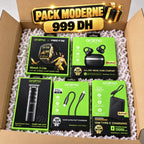 باقات Oraimo – Pack Cadeau | اختر باقتك: باك الموسيقى، الرجل الأنيق، الرجل العصري أو التقنية الكاملة بـ6 منتجات + هدية