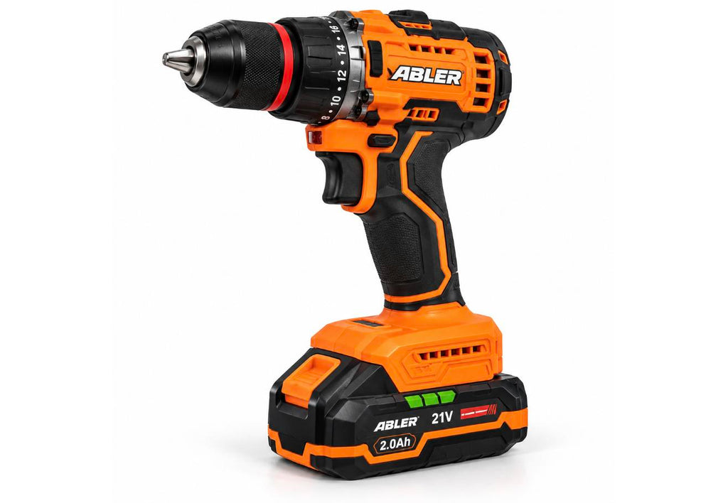 مثقاب لاسلكي ABLER 21V Brushless – Perceuse Visseuse sans fil | عزم 65N.m · بطارية 2.0Ah