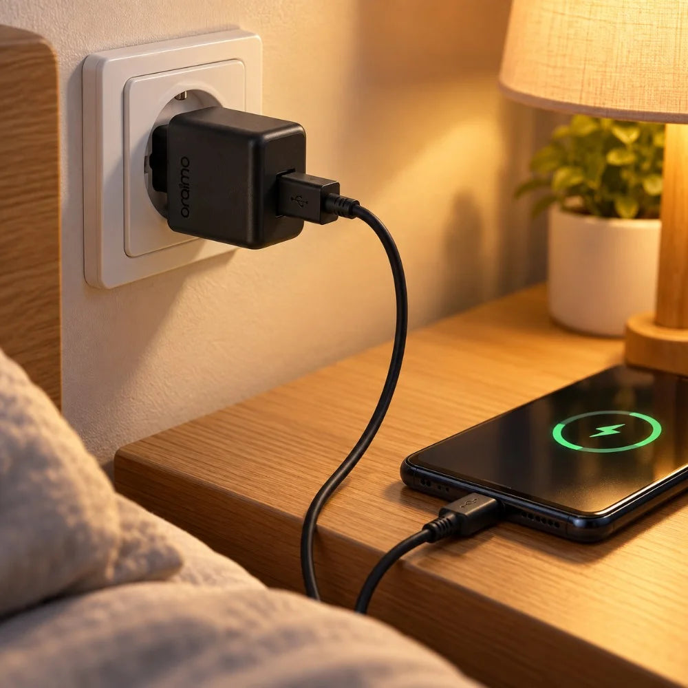 شاحن Oraimo PowerMate 101 – Chargeur 10W | مع كابل Micro USB مجاني