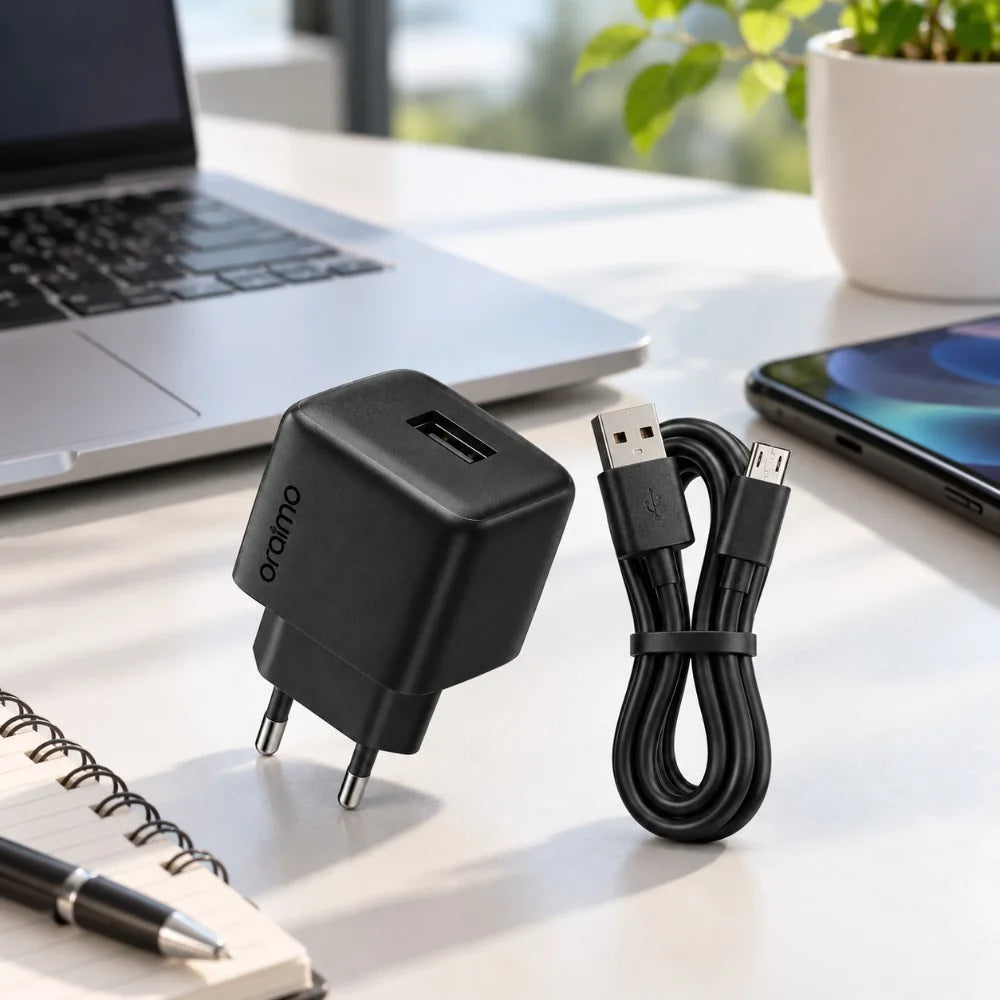 شاحن Oraimo PowerMate 101 – Chargeur 10W | مع كابل Micro USB مجاني