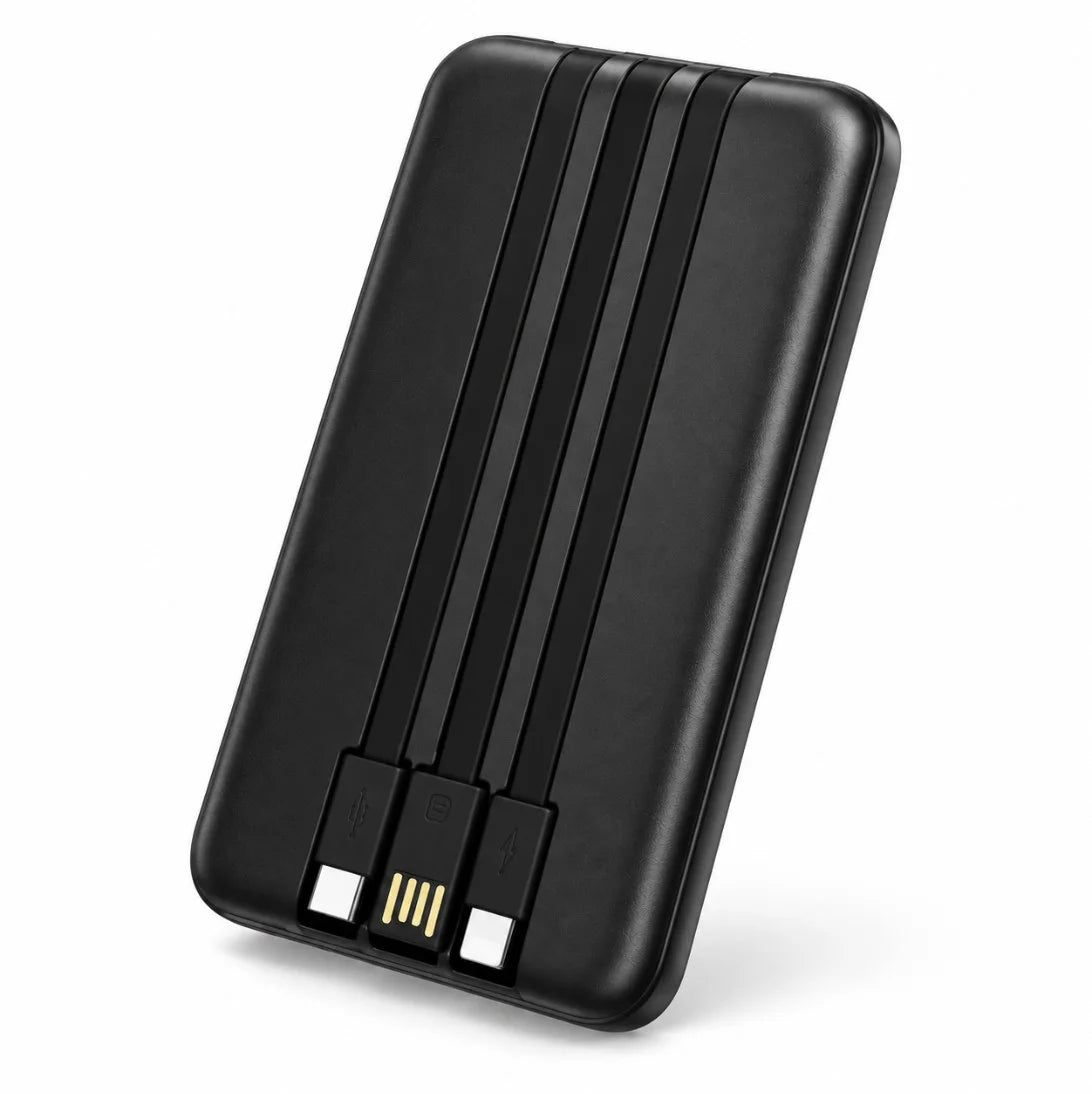 باور بانك MJ P-01 – 10000 مللي أمبير | Power Bank شحن سريع 22.5W مع 3 كابلات وشاشة رقمية