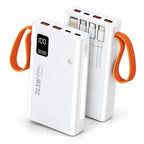 باور بانك N-02 – 20000 مللي أمبير | Power Bank شحن فائق 22,5W PD مع 4 كابلات مدمجة وشاشة رقمية