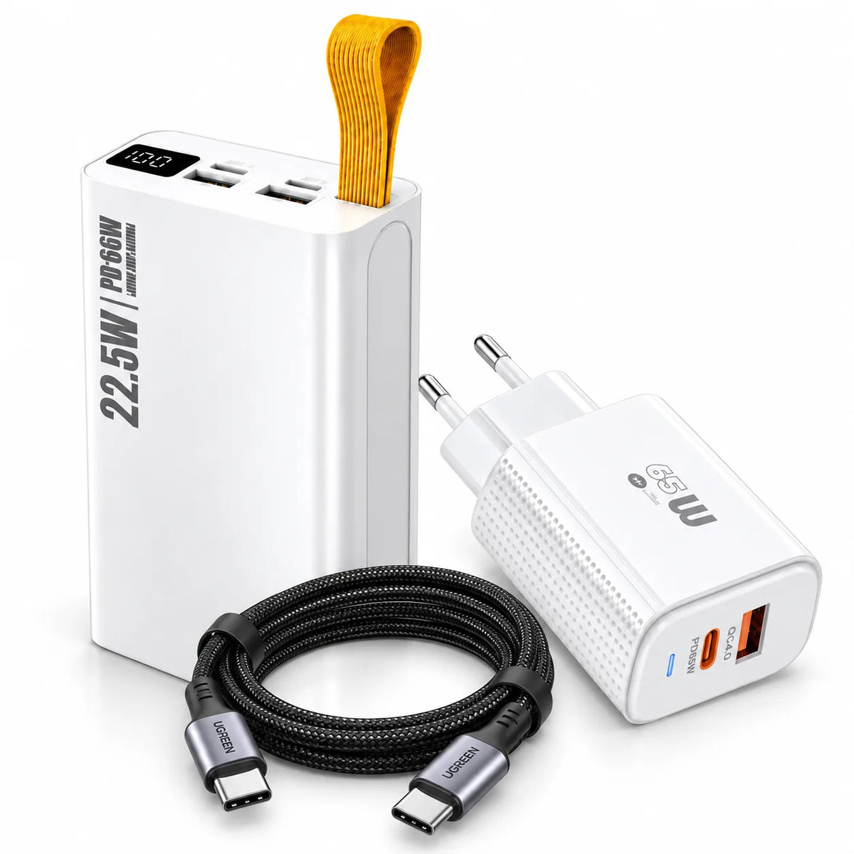 باور بانك N-13 – 30000 مللي أمبير | Power Bank شحن سريع 22.5W QC3.0 مع شاشة LED