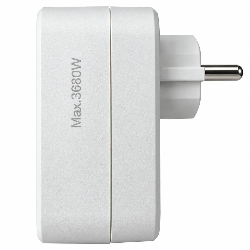 محول كهربائي Simon بمقبس فرنسي + منفذي USB – Adaptateur Combi 16A 3680W – شحن ذكي 17 واط